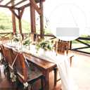 STOBAZA Reserved Chair Signs with Ribbon for Weddings and Formal Events 6-Pack Hanging Reserved Seating Signs Clear Acrylic Plaques 9.84X3.94 Inches