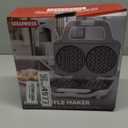 4 Inch Double Mini Waffle Maker Machine, Chaffle Maker, Waflera Electrica, Small Waffle Iron for Waffles, Keto Chaffles, Hash Browns, Cookies, Non-stick Plates