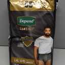 Depend Real Fit Incontinence Underwear for Men, Disposable, Maximum Absorbency, Large/Extra Large, Grey, 20 Count