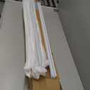 FELIDESIGN Curtain Track, Ceiling Curtain Track for Room Divider, Ceiling Mount Rail Set with Roller Hooks, White, 12ft - 18ft