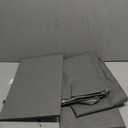 Amazon Basics Under Bed Fabric Zipper Blanket Storage Container Bags with Window and Handles, 2-Pack, 18 x 42 x 6 inches, Gray