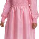 Disguise Eleven Pink Dress Costume for Kids, Official Stranger Things Costume Outfit, Child Size Large (10-12)