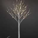 LIGHTSHARE 6 Feet Birch Tree, 72 LED Lights, Warm White, for Home, Festival, Party, and Christmas Decoration, Indoor and Outdoor Use