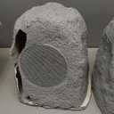 2-Pack Solar Powered Rock Speakers Outdoor Water-Resistant with 3 Mode Lights and Pair Function USB Rechargeable for Patio Garden Party Pool Outside(Two)