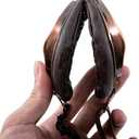 Evomosa Vintage Pilot Style Motorcycle Goggles for Half Helmet (Silver)