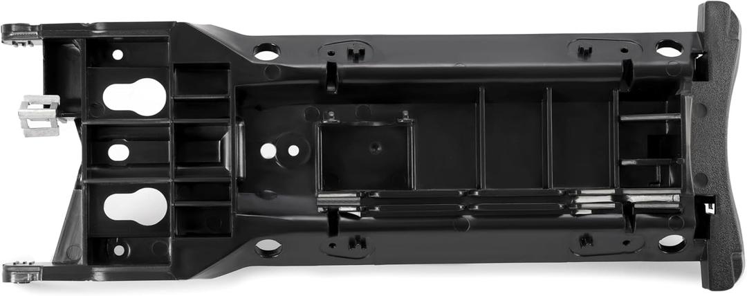 HECASA Center Console Lid Armrest Sliding Mechanism Compatible with 2006-2011 Honda Civic ABS Plastic Black
