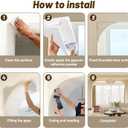 UNIFAMILY 2Pcs Gypsum Doorway Arch Kit, 8.5 x 8.5 x 5IN Interior Doorway Precurved Drywall, Rounded DIY Arch Doorway Kit for Corner Molding, Easy to Add Wall Arch Molding to Any Opening for Decoration