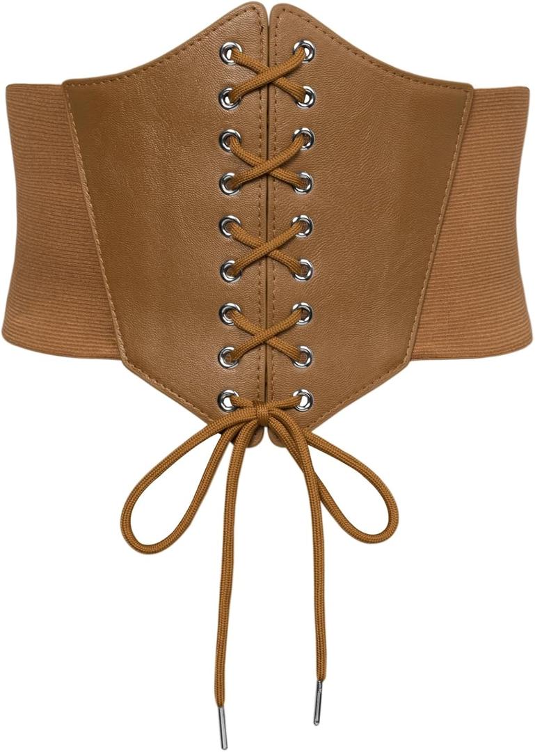 Scarlet Darkness Women Wide Belt Elastic Waist Belt Corset Belts for Dress (Large)