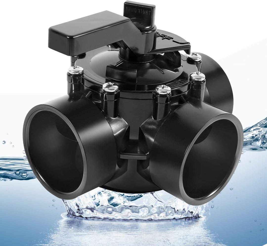 4717 3-Port 2 to 2.5 Inch Replace Part for Jandy Positive Seal Diverter Valve Suitable for Ground Pool, Tub & Spa System