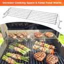 QuliMetal Stainless Steel Warming Rack for Weber Spirit 200 & Spirit II 200 Series, Compatible with E/S-210, E/S-220 (2013-2017) & GS4 Spirit II Models, Replaces Weber 67026