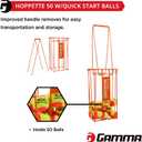 Gamma Sports BallHopper, Brute 325, Hoppette 50, Hi Rise 75, & Pro 90, Tennis Ball Hoppers & Carts, Easy Pick Up, Carrying & Storage, Durable, Pickleball, Padel