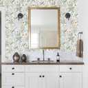 Floral Peel and Stick Wallpaper Boho Floral Contact Paper 393inL17.3inW Nursery Flower Self Adhesive Removable Wallpaper for Bedroom Bathroom Waterproof Contact Paper Colorful Wildflower Leaf