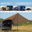 Tailgate Tent,Tailgate Awning, Car Awning Sun Shelter Waterproof 3000MM UPF 50+, for Outdoor Camping, SUV, Truck Van Camper Trailer, 13.33'x16'
