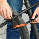 kingsea Folding Bike Lock,Heavy Duty Alloy Steel Anti Theft Security Bicycle Locks, Compact 2.06 Ft Bike Chain Lock with Mounting Bracket and 3 Keys,for Bike/Electric Bikes/Scooters