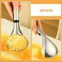 UKCOCO Stainless Steel Pumpkin Scoop and Corer Tool for Remove Seeds, Pulp - Metal pumpkin scraper for Kitchen Use Multi-Functional Fruit and Vegetable Spoon, 9.33 Inch