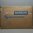 VooBang Vintage Arched Bathroom Mirror, 26x38 Inch Retro Wall Mounted Vanity Mirror with Carved Pattern Top and Metal Frame, Antique Decorative Mirror for Hanging or Leaning