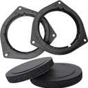 Solid Speaker Spacer with Foam Ring Compatible with Toyota RAV4 Corolla 4Runner Tacoma Sienna Yaris Matrix,6.5 Inch Car Door Speaker Adapter Spacers for Mount Hole Center Dist 5.04"