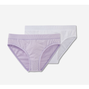 Fruit of the Loom Girls'  2-Pack Seamless Bikini Briefs Ultimate Comfort & Flexibility (Large)