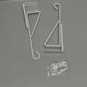 Adjustable Vinyl Fence Hooks Fit Fence Widths 0.8-3 Inch, Heavy Duty Vinyl Fence Plant Hangers for Hanging Plants Bird Feeders,Lights,Basket Over the Fence Hangers for Hanging Plant Outdoor- 2Pack