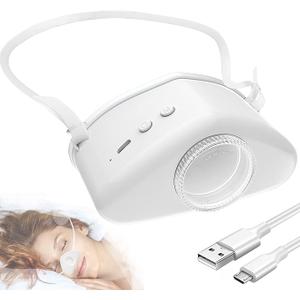4 in1 Anti Snoring Device with Gentle Moisturizing Mist,Wearable Nose Snoring Aid with Adjustable Airflow,Drug-Free Night Breathing Support for Dry Air