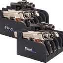 MIND&ACTION Foam Pistol Rack for Gun Safe, Gun Cabinet Accessories, Pistols Holder Storage Organizer, Revolver Firearm Handgun Rack Stand Display (2 Pack-6 Pistols Standards)