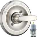 Replacement for Delta Classic 13 Series Single-Function Trim Kit, T13010 Shower Handle, Fit Delta Shower Valve R10000 Series, Brushed Nickel (Cartridge Included)