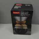 Bodum 34oz Pour Over Coffee Maker, High-Heat Borosilicate Glass with Reusable Stainless Steel Filter and Cork Grip - Made in Portugal