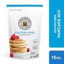 King Arthur Gluten Free Classic Pancake Mix: Fluffy, Delicious Breakfast Delight - Non-GMO, Kosher Certified, 15 oz (Pack of 6) - Makes Perfect Pancakes and Waffles with 21g Whole Grains per Serving