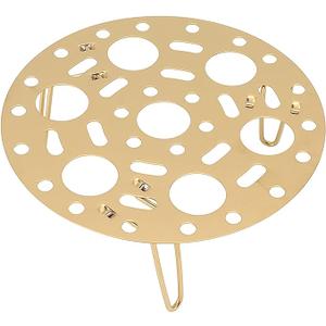 Steaming Rack,Stainless Steel Steaming Tray Foldable Round Steaming Stand Dumplings Egg Steaming Tool for Home Restaurant (Gold Color)