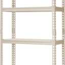 PrimeZone All Metal 28" W x 12" D x 59" H Storage Shelves - 4 Tier Adjustable Pantry Closet Storage Shelving Unit, Heavy Duty Utility Rack Shelf Organizer for Kitchen Garage Shop Office, White