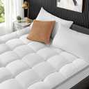 King Mattress Topper - Extra Firm Support Pillow Top, Mattress Pad Cover, Gel-Infused Memory Foam for Pressure Relief with 6"-18" Deep Pocket(78"x80")