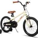 JOYSTAR Kids Bike for Ages 2-12 Years Old Boys Girls, 12-20 Inch BMX Style Kid's Bikes with Training Wheels, Children Bicycle for Kids and Toddler, Multiple Colors, 20 Inch with Training Wheels & HandBrake