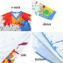 Mountain Bike Jersey Women, Ladies Dirt Bicycle Shirt for Motorcycle Motocross BMX Moto Mx Riding Workout Offroad (Colorful Paint)