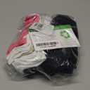 No nonsense womens Green Threads No Show Liner Sock, 12 Pair Pack (One Size, Assorted 1: Black/White/Pink/Tan)