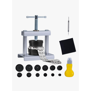 J6&H6 Watch Press Tool Set, Watch Back Case Closer for Closing the Watch Cover , Watch Battery Replacement Tool Kit, Dismantling The Watch Opener Case, Suitable for Watch Repair Kits with 16 to 50mm Circular Dials