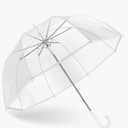 Clear Bubble Umbrella Wedding, High-Visibility Transparent Rain Umbrellas Bulk, Windproof Large Clear Umbrella, Firm and Durable, Dome Umbrellas for Wedding Bride Groom Photography Golf Outdoor