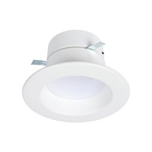 HALO 4 inch LED Recessed Light Retrofit Selectable CCT 2700K-5000K Dimmable Dim to Warm 600/900 Lumens Wet Location Indoor Outdoor Ceiling Downlight RL4LS9FSD2W1EWH