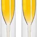 Zerodeko Double Wall Glasses Set of 2 Stemless Insulated Goblets 7.48In for Beach Theme Party Home Bar Wedding Entertaining