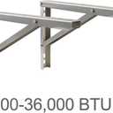 Wall Mounting Bracket for 9000-36000 Btu Condenser Ductless Mini Split Air Conditioner Heat Pump Systems, Rust Free Aluminium Alloy Support Brackets