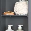 No Tile Ready Gunmetal Shower Niche,Stainless Steel Shower Wall Niche Inserts(Gery, 24 * 12 in)