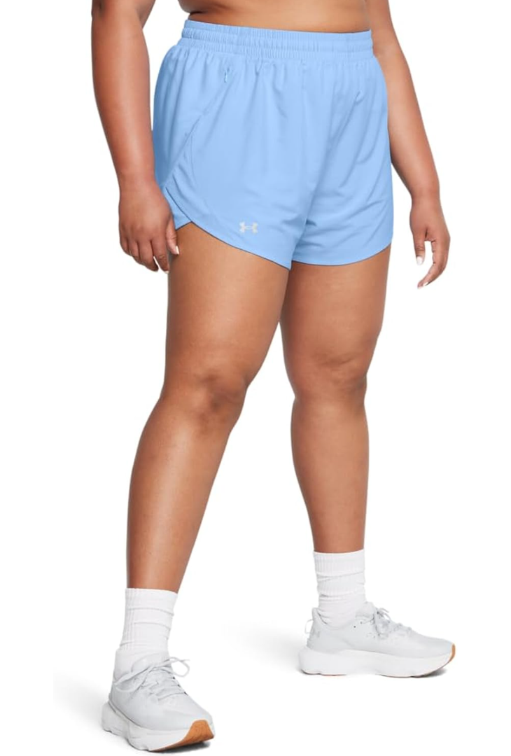 Under Armour Women's Fly by Shorts, XL, Horizon Blue / Reflective