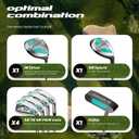 1GoTo-G 9 Pieces Golf Clubs Set for Women - Complete Golf Clubs Full Set Includes Stand Bag with Rain Hood, 1# Drive, 5# Hybrid, 5# 7# 9# PW# Irons and Putter, Green - Women’s, Left