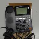 AT&T CD4930 Corded Phone with Digital Answering System and Caller ID, Extra-Large Tilt Display & Buttons, Black (1 Pack)