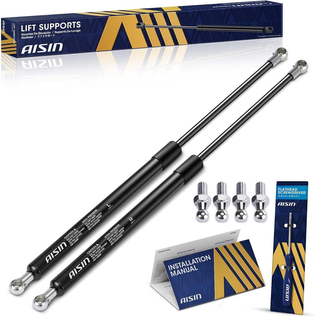 AISIN AFTERMARKET GASN-01377 Rear Trunk Lid Lift Supports Shock Struts - Compatible with Nissan 300ZX 1989-1993 - Set of 2