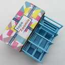 2pcs Tape Zoomie Blue Packaging Zoomie Dispenser, Portable Foldable Double- Roll Tape Dispensing Aid, Multi - Roll Ribbon Cutting Machine, Suitable for Packaging, Handicrafts, and Gift Wrapping