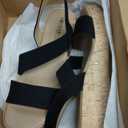 LifeStride Odette Strappy Sandals (Black, US 8)
