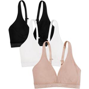 Fruit of the Loom Women's Wirefree Bralette 2 Pack (L)