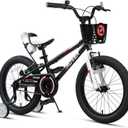 Glerc Rover Kids Bike, 12-18 Inch Boys Bike for 2-9 Years Old Children, Kids Bicycle with Water Bottle & Basket & Training Wheels, Multiple Colors
