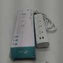 Kasa Smart Plug Power Strip KP303, Surge Protector with 3 Individually Controlled Smart Outlets and 2 USB Ports, Works with Alexa & Google Home, No Hub Required , White