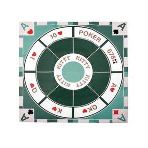Michigan Rummy Play Mat,27.6" x 27.6", 2-9 Players, Tripoley Game Foldable Felt Mat,Classic Family Casino Games of Bets and Bluffs,The Perfect Blend of Rummy and Poker（Only Game Mats）